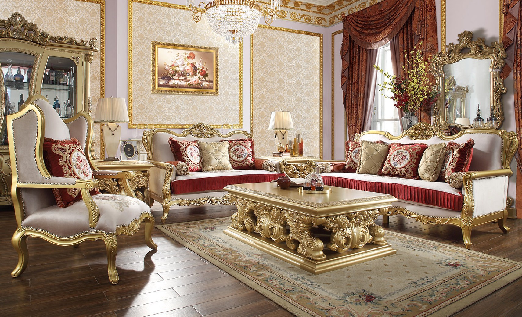 victorian style living room sofa
